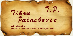 Tihon Palasković vizit kartica